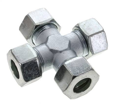 25S Zinc plated Steel Cross Cutting Ring 400 Bar DIN 2353