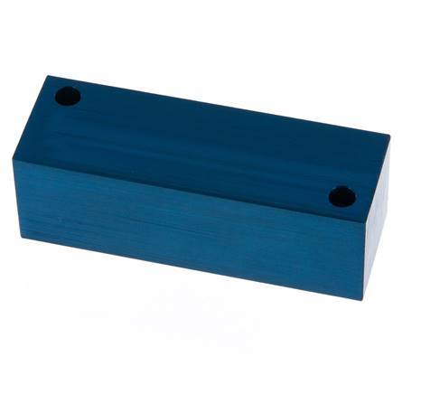 4xG 1/4'' Aluminium Distributor Block One-sided 16 Bar