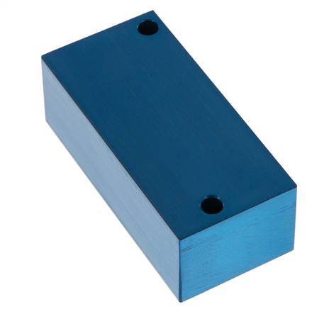 4xG Bloque distribuidor de aluminio de 3/8'' de una cara de 16 barras