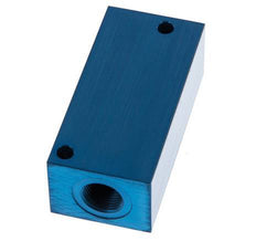 4xG Bloque distribuidor de aluminio de 3/8'' de una cara de 16 barras