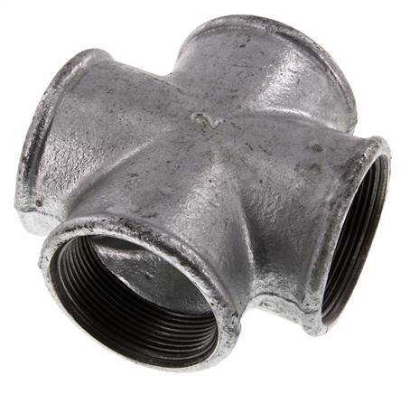 Rp 2'' Female Zinc plated Cast iron Cross 25 Bar