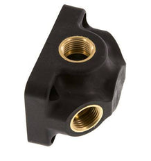 G 1/2'' Empalme de plástico de 4 vías con agujero pasante 15 Bar
