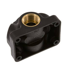 G 3/4'' x G 1/2'' Empalme de plástico de 4 vías con orificio pasante 15 Bar
