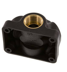 G 3/4'' x G 1/2'' Empalme de plástico de 4 vías con orificio pasante 15 Bar
