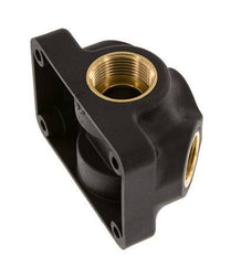 G 3/4'' x G 1/2'' Empalme de plástico de 4 vías con orificio pasante 15 Bar