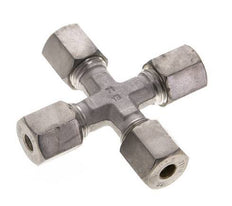 6S Stainless steel Cross Compression Fitting 630 Bar DIN 2353