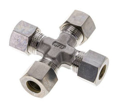 12L Stainless steel Cross Compression Fitting 315 Bar DIN 2353