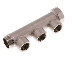 G 3/4'' x 3xG 1/2'' F/M/F Tubos distribuidores de latón niquelado 10 Bar