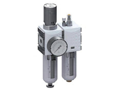 FRL 2-Part G3/8'' 1750 l/min 0.5-10.0bar/7-145psi Auto (Closed Without Pressure) Polycarbonate Futura 1