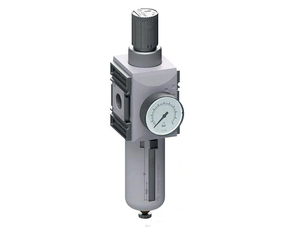 Filter-Regulator G1'' 13000 l/min 0.1-1.0bar/1-14psi Auto (Closed Without Pressure) Polycarbonate Futura 4