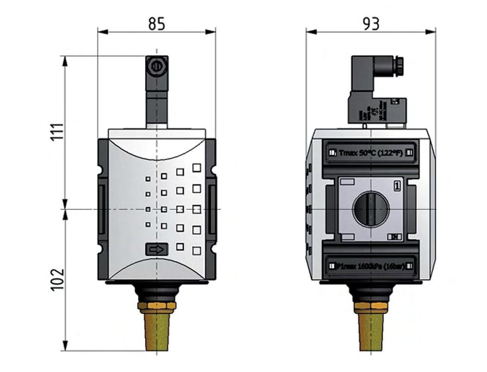 Válvula 3/2 G3/4 24VDC 12500 l/min Futura 4