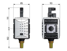 Válvula 3/2 G3/4 24VDC 12500 l/min Futura 4