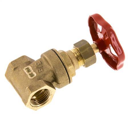 G3/8'' Brass Gate Valve EPDM 20 bar - GL2BM