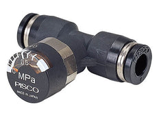 manómetro recto de 6mm - 6mm de PBT