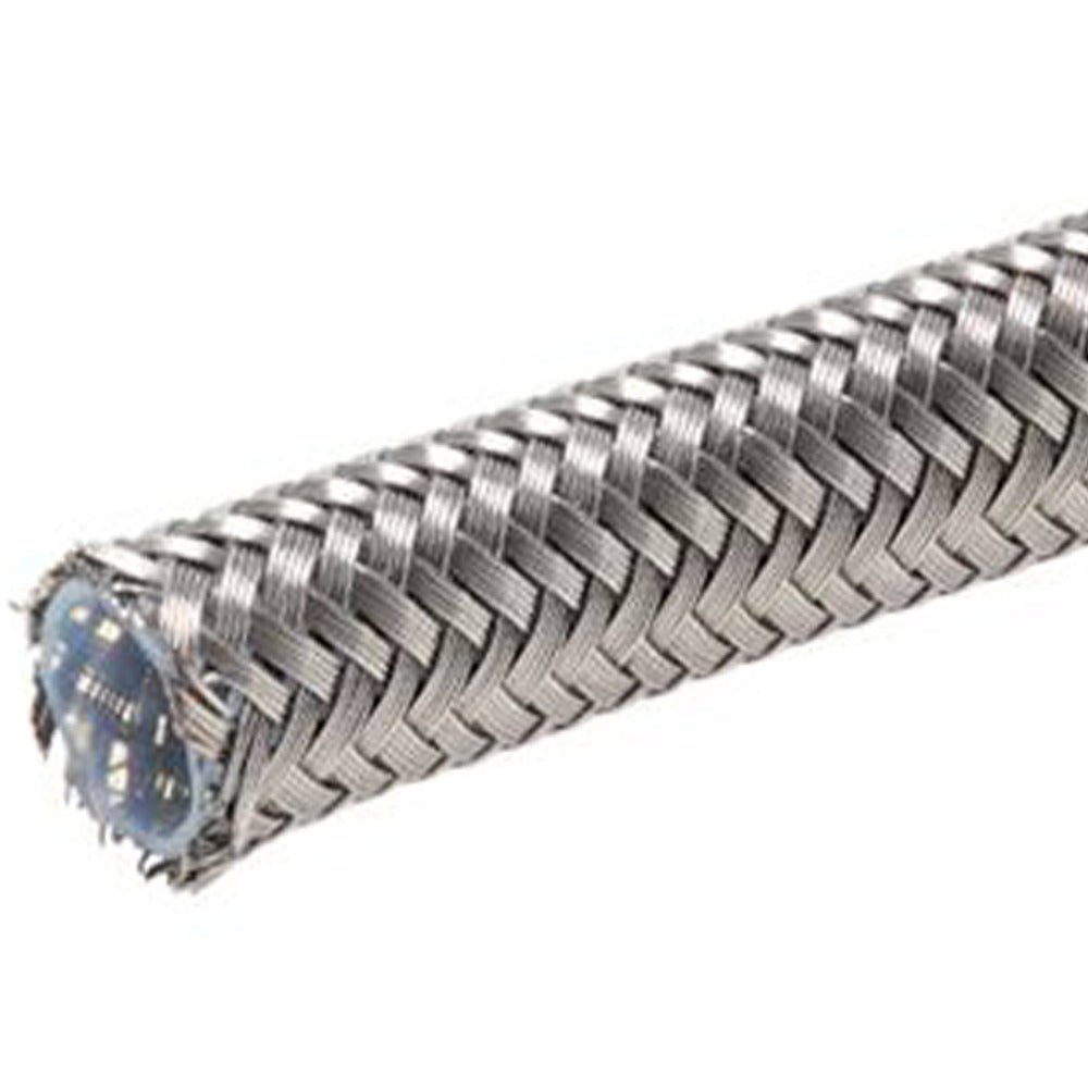 Custom-Teflon chemical resistant hose with steel braiding 25.6 mm (ID) 10 m