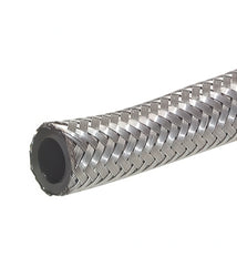 Oil & fuel hose with stainless steel braiding 21x30 mm 1 m