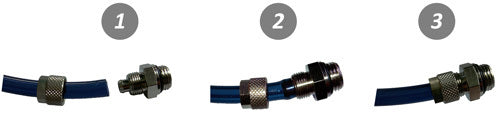 Conector Recto Hembra 8/6 mm x G1/4'' de Rosca [2 piezas]