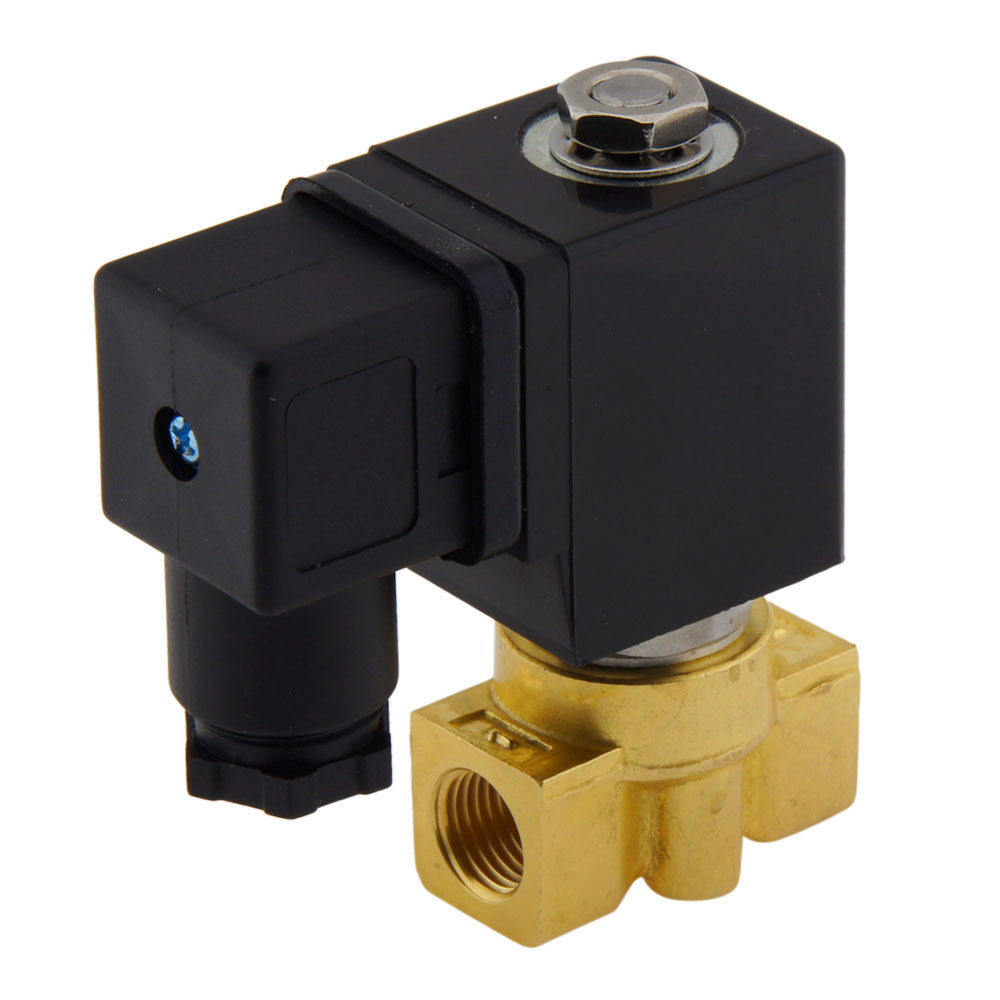 Electroválvula HP-DA 1/4'' alta presión latón FKM 0-100bar 230V CA