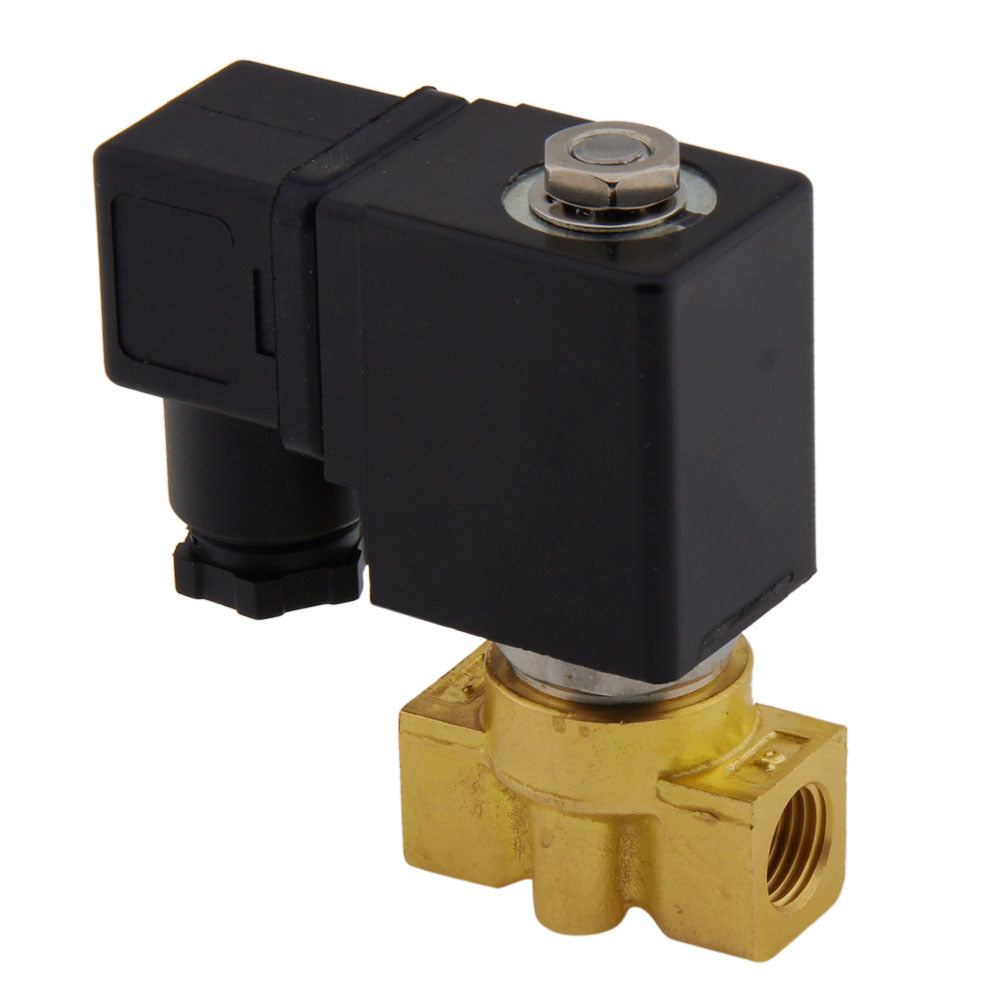 Válvula solenoide HP-DA 1/4'' latón FKM 0-75bar 12V DC