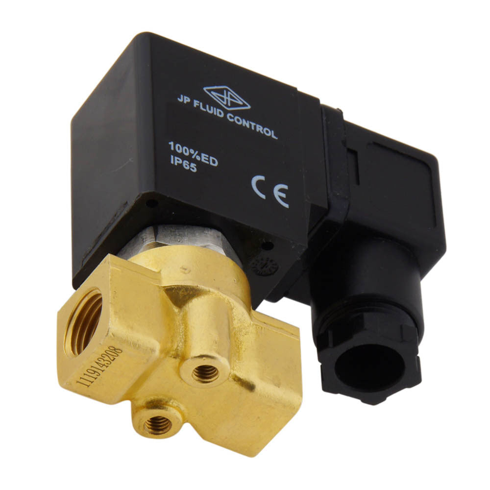 Electroválvula HP-DA 1/4'' alta presión latón FKM 0-75bar 24V CC