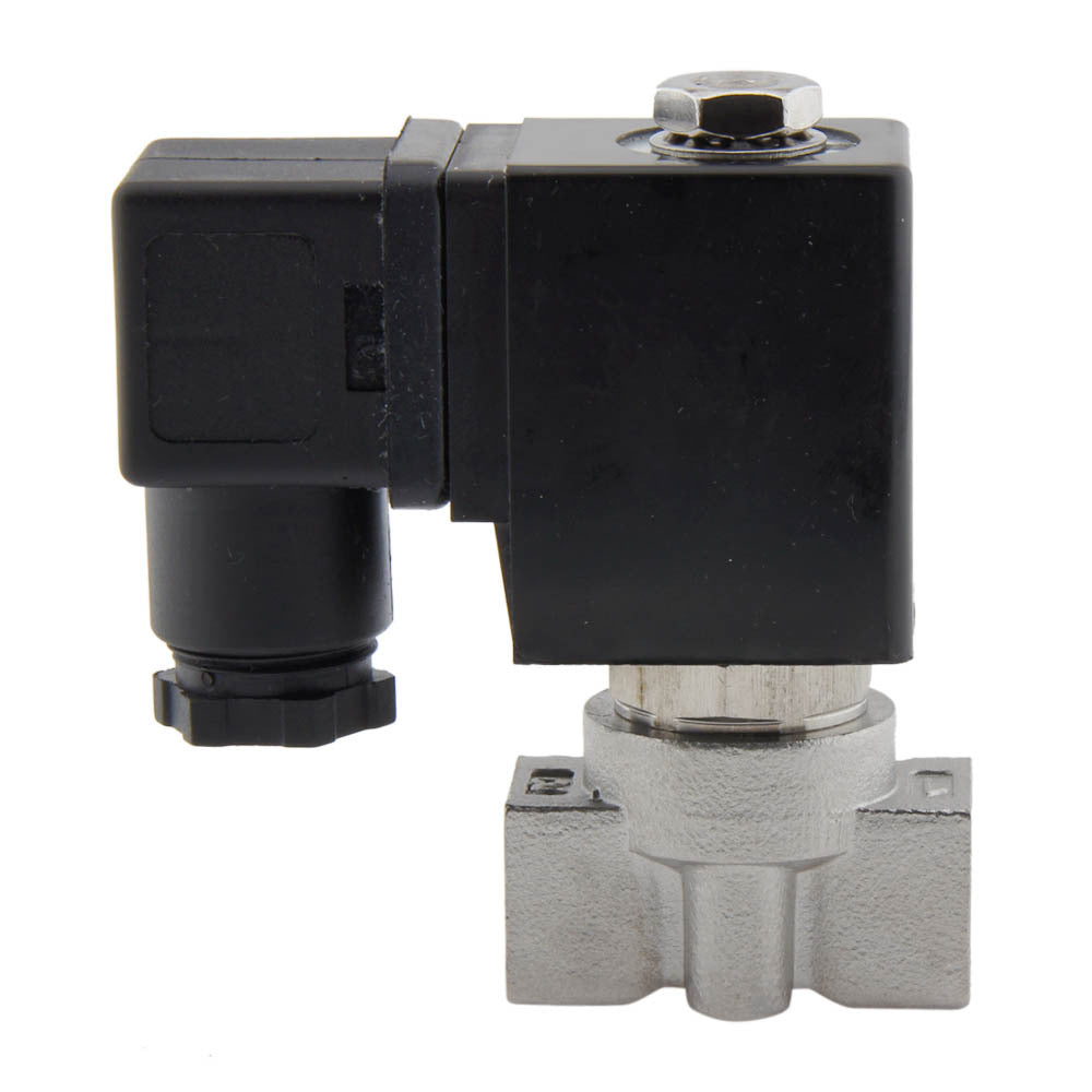 Electroválvula HP-DA 1/4'' Acero Inoxidable PTFE 4-75bar 12V CC