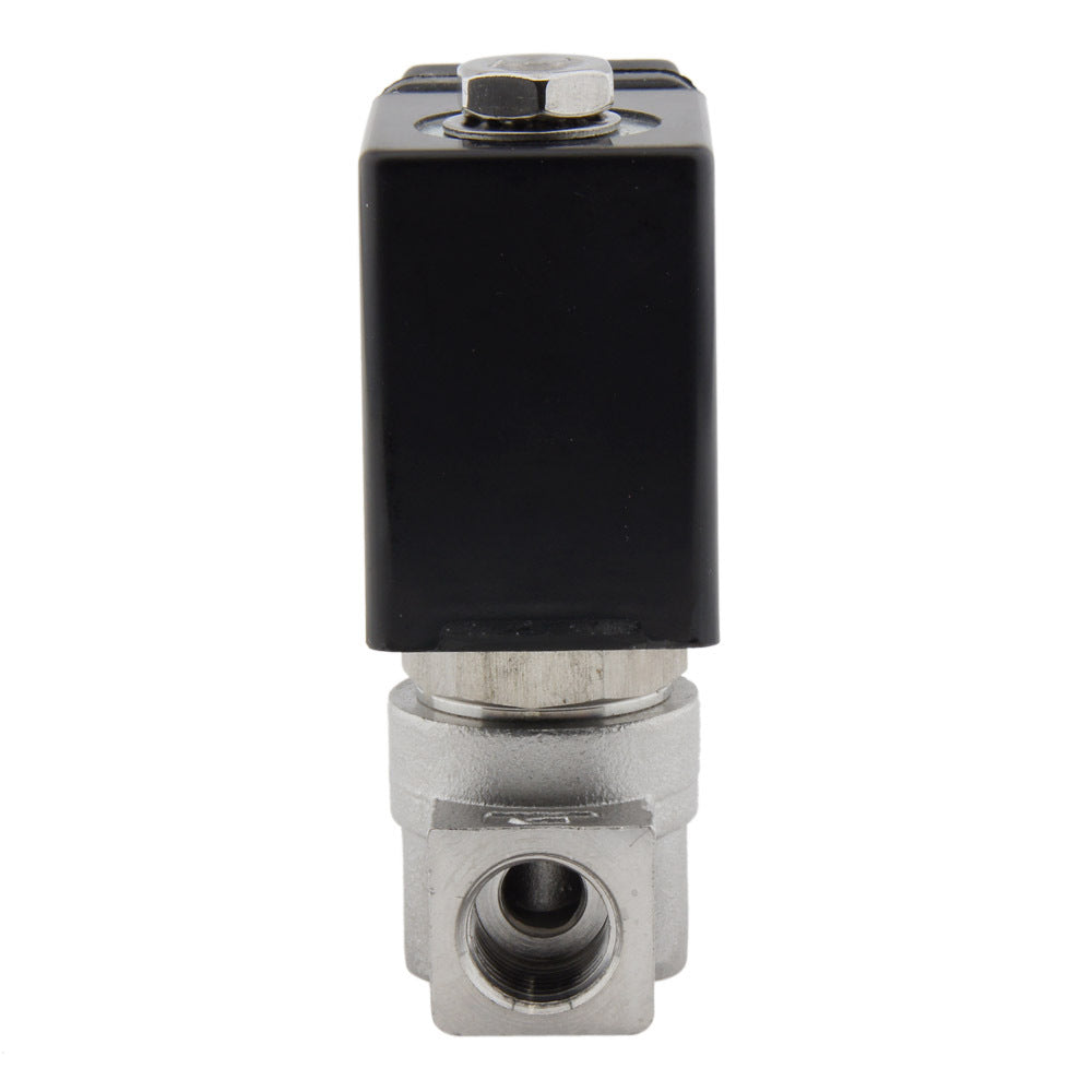 Electroválvula HP-DA 1/4'' Acero Inoxidable PTFE 4-75bar 12V CC