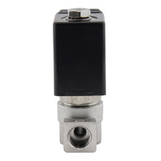 Electroválvula HP-DA 1/4'' Acero Inoxidable PTFE 4-75bar 12V CC