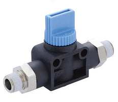 R3/8" - R1/4" 2-Way Shut-Off Hand Valve
