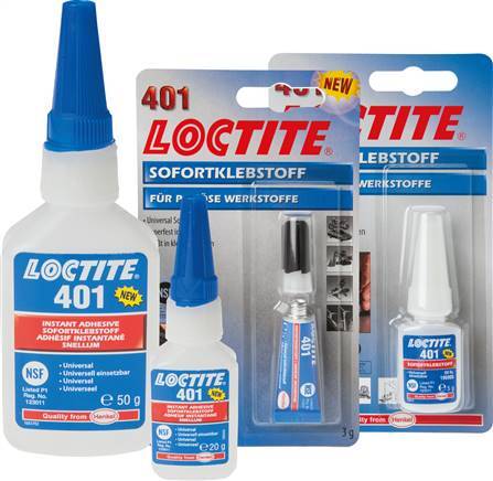 Loctite Adhesivo Instantáneo 50ml Transparente Tiempo de curado 20-60s Superficies de metal, plástico y caucho