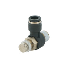 3/8" - R1/4" Elbow Pneumatic Needle Valve