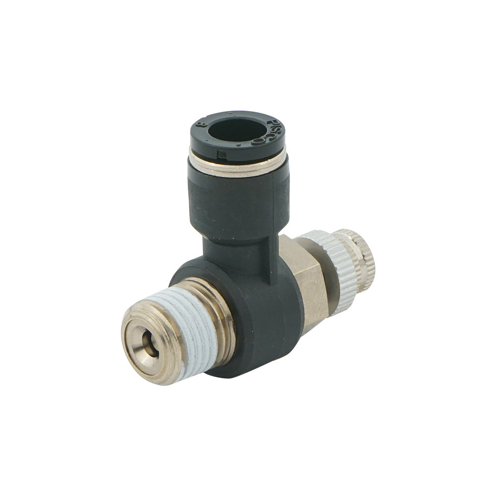 5/16" - R1/4" Elbow Pneumatic Needle Valve