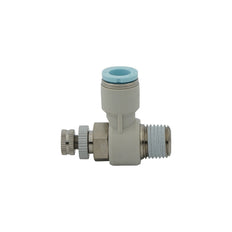 12mm - R3/8" Elbow Clean-Room Package Pneumatic Needle Valve
