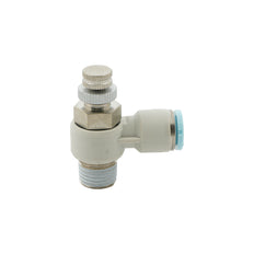 5/16" - R1/8" Elbow Clean-Room Package Pneumatic Needle Valve