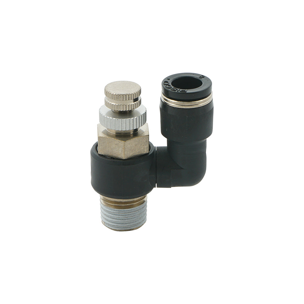 10mm - R1/4" Rotatable Pneumatic Needle Valve