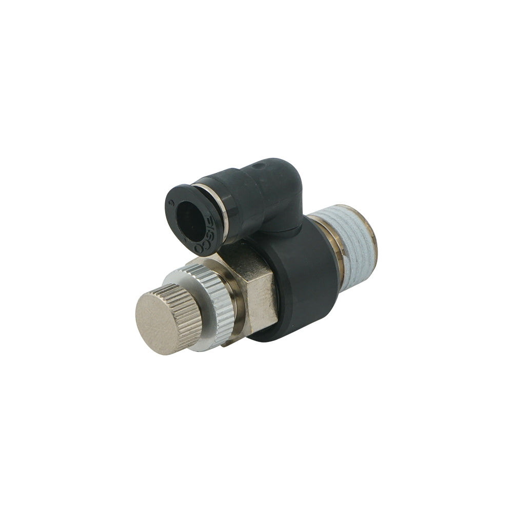 Válvula reguladora de caudal giratoria de baja presión de craqueo M5 - 6mm