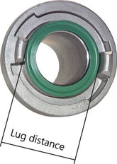 acoplamiento Storz de latón 25-D (31 mm) G 3/4'' rosca macho giratorio