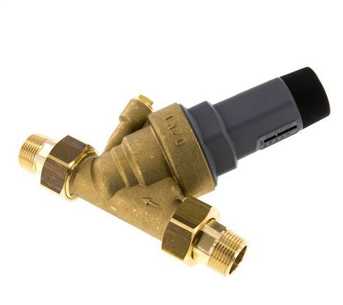 Reductor De Presión De Agua Latón R3/4'' 56 L/min 1.5-6 Bar/22-87Psi Agua Potable
