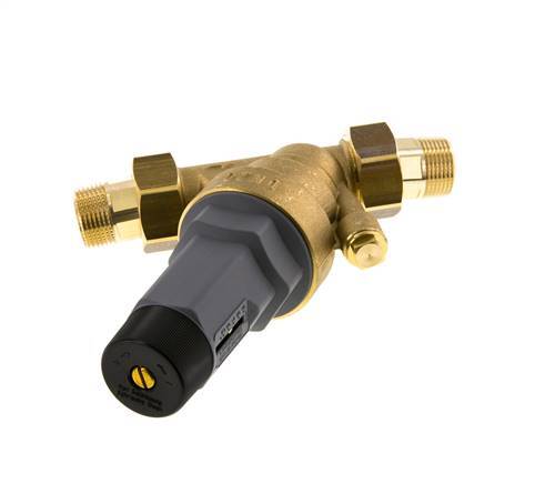 Reductor De Presión De Agua Latón R3/4'' 56 L/min 1.5-6 Bar/22-87Psi Agua Potable