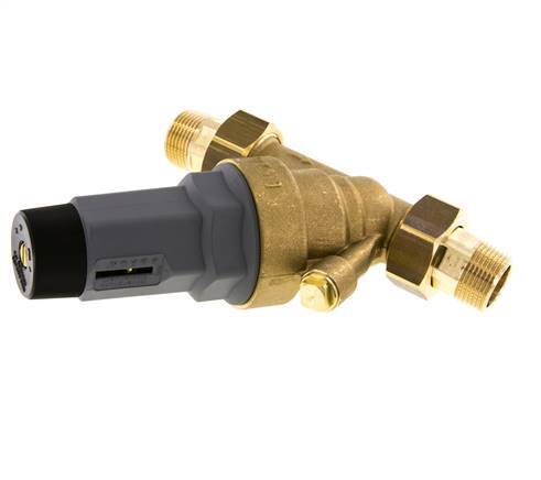 Reductor De Presión De Agua Latón R3/4'' 56 L/min 1.5-6 Bar/22-87Psi Agua Potable