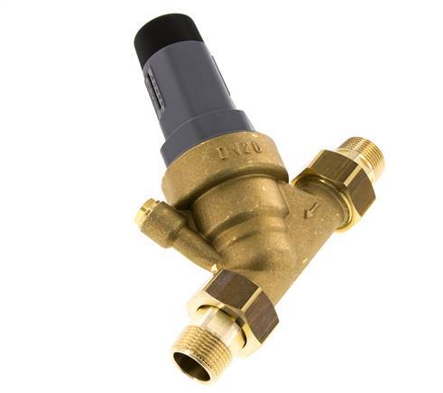 Reductor De Presión De Agua Latón R3/4'' 56 L/min 1.5-6 Bar/22-87Psi Agua Potable