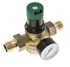 Reductor De Presión De Filtro Latón R3/4'' 52 L/Min 1.5-6 Bar/22-87Psi Agua Potable