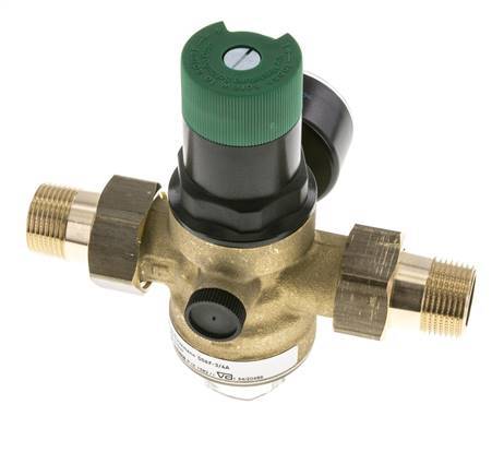 Reductor De Presión De Filtro Latón R3/4'' 52 L/Min 1.5-6 Bar/22-87Psi Agua Potable