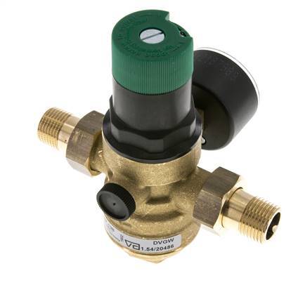 Filter Pressure Reducer Brass R1/2'' 40 l/min 1.5-6 bar/22-87psi Drinking Water