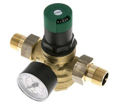 Reductor De Presión De Filtro Latón R3/4'' 52 L/Min 1.5-6 Bar/22-87Psi Agua Potable