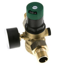 Reductor De Presión De Filtro Latón R3/4'' 52 L/Min 1.5-6 Bar/22-87Psi Agua Potable