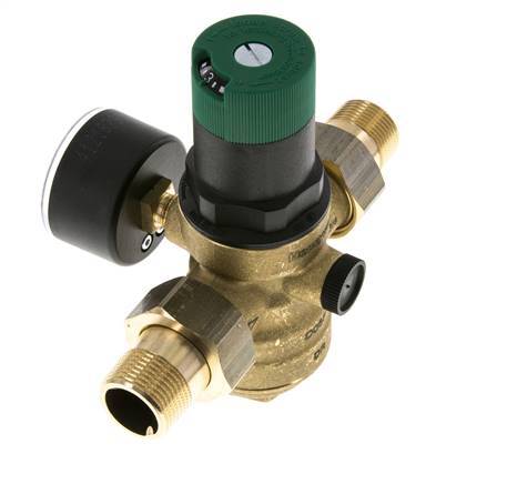 Reductor De Presión De Filtro Latón R3/4'' 52 L/Min 1.5-6 Bar/22-87Psi Agua Potable