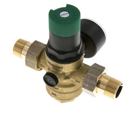Reductor De Presión De Filtro Latón R3/4'' 52 L/Min 1.5-6 Bar/22-87Psi Agua Potable