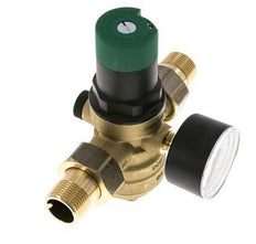 Reductor De Presión De Filtro Latón R3/4'' 52 L/Min 1.5-6 Bar/22-87Psi Agua Potable