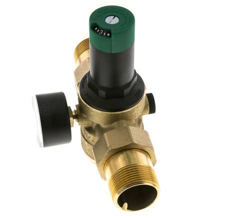 Reductor De Presión De Filtro Latón R1 1/4'' 99 L/Min 1.5-6 Bar/22-87Psi Agua Potable