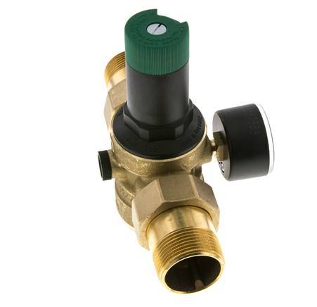 Reductor De Presión De Filtro Latón R1 1/4'' 99 L/Min 1.5-6 Bar/22-87Psi Agua Potable